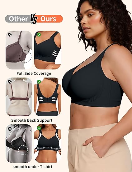 Velora Intimates  Wireless Bra for Women with Adjustable Fit
