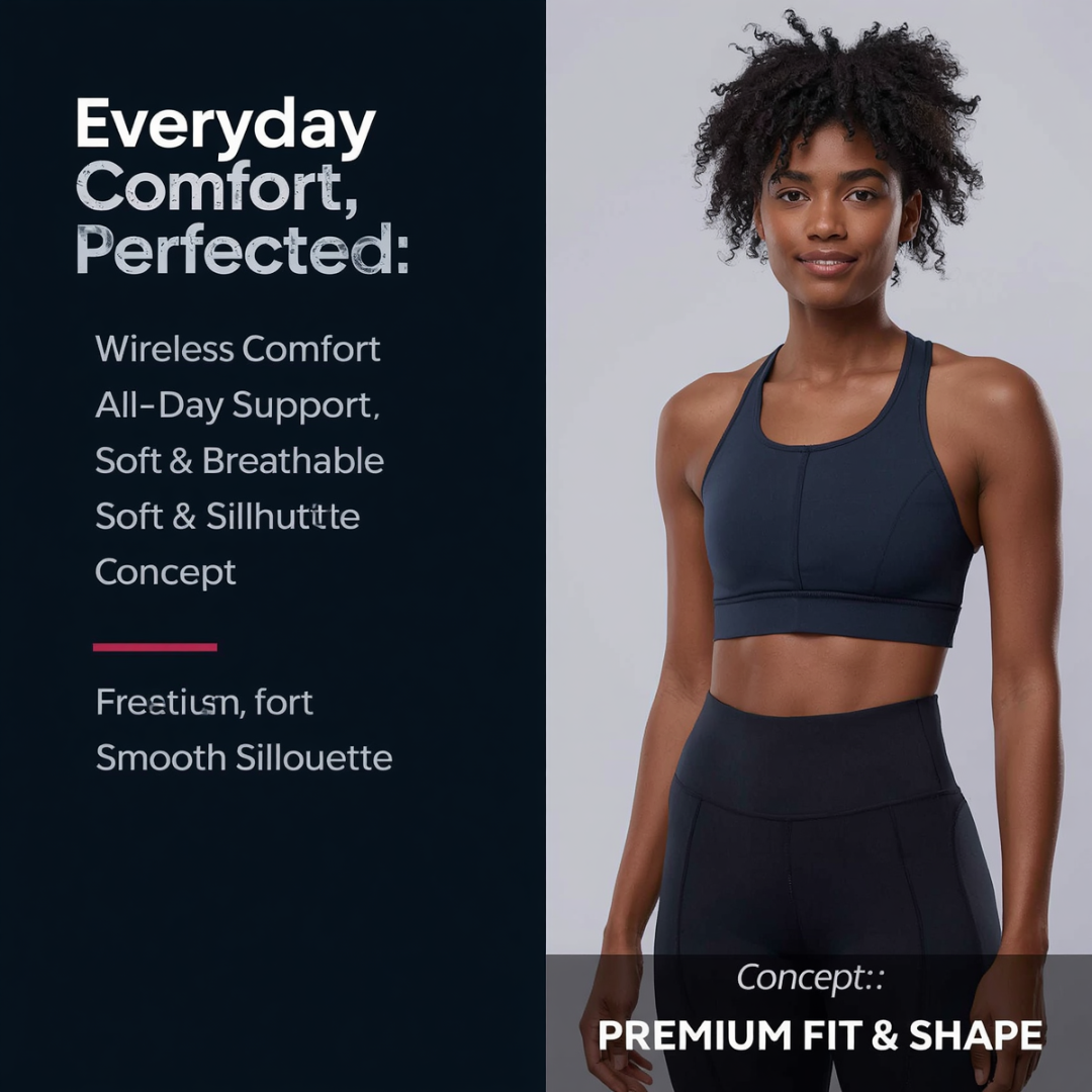 Velora Intimates  Wireless Bra for Women with Adjustable Fit