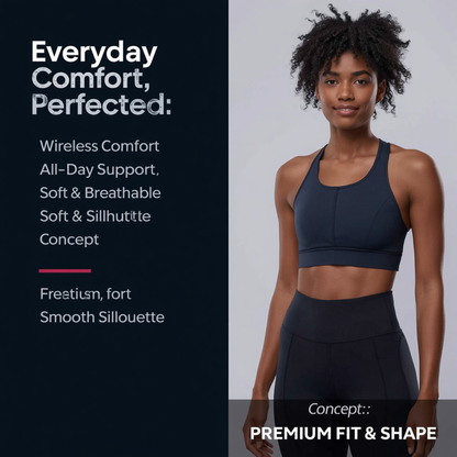 Velora Intimates  Wireless Bra for Women with Adjustable Fit